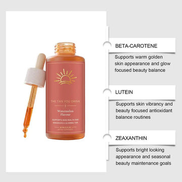 Self Tanning Drops 60ml Sunless Tanning Sunburn Protection Enhance Skin Melanin Nourishing Watermelon Scent Natural Self Tanner