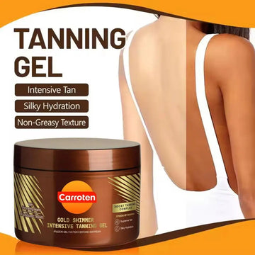 Natural Carrot Tanning Accelerator Gel - Sunless Self Solarium Long-lasting Bronzer Nourishing Body Face Daily Skincare